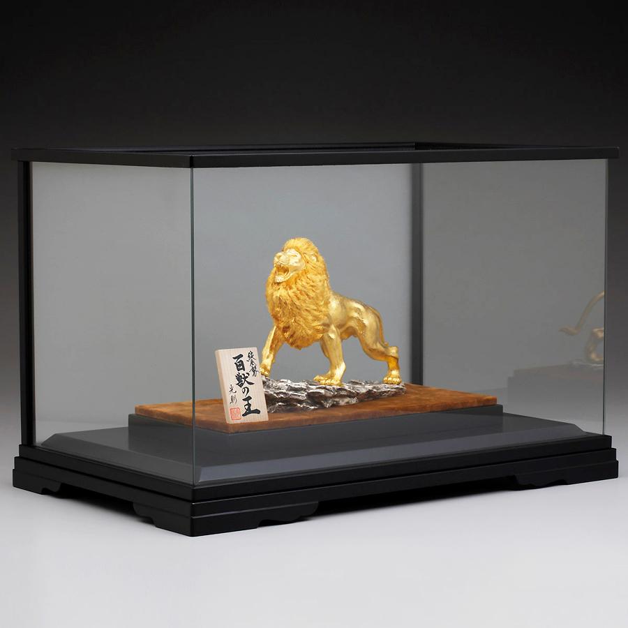 百獣の王 ライオン｜純金製置物/ガラスケース : HIKARI GALLERYヤフー