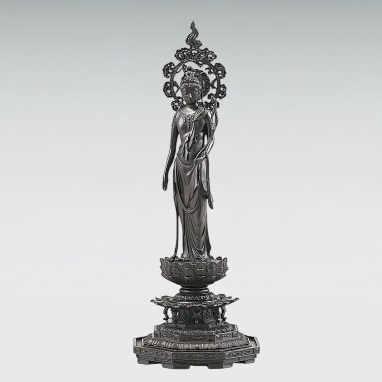 聖観音像 高さ40cm｜高村光雲：原型制作｜銅製仏像