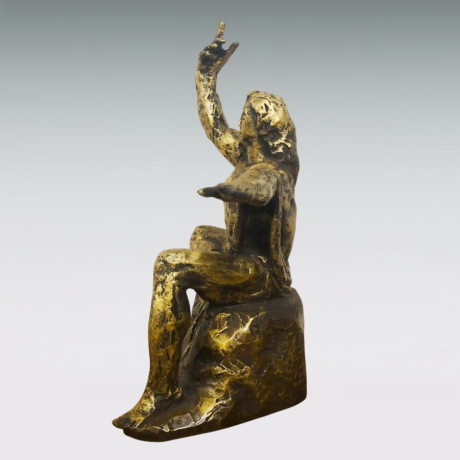 平和祈念像 高さ25cm｜北村西望：原型制作｜銅製置物 : HIKARI GALLERY