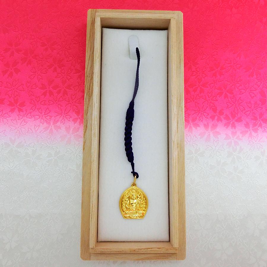不動明王 梵字｜根付 純金製 造幣局ホールマーク刻印品 : HIKARI