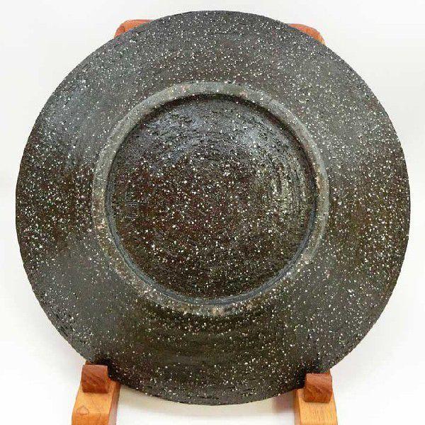 黒御影練込文象嵌大鉢 径48糎｜中津康華作