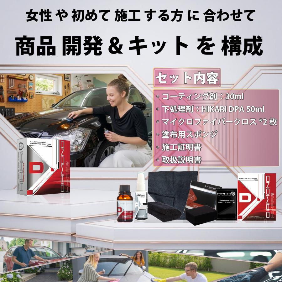 HIKARI ガラスコーティング コーティング剤 車 セラミックコー