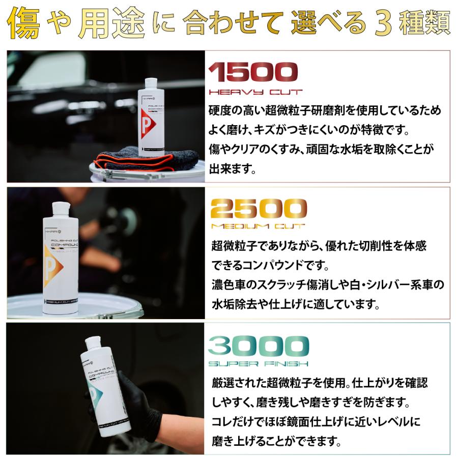HIKARI ガラスコーティング コンパウンド 車 ポリッシャー バフ バフ