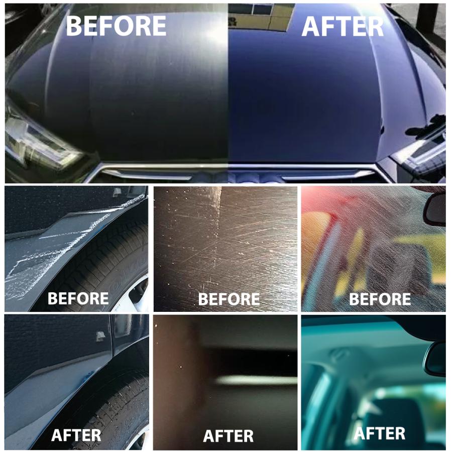 HIKARI ガラスコーティング コンパウンド 車 ポリッシャー バフ バフ