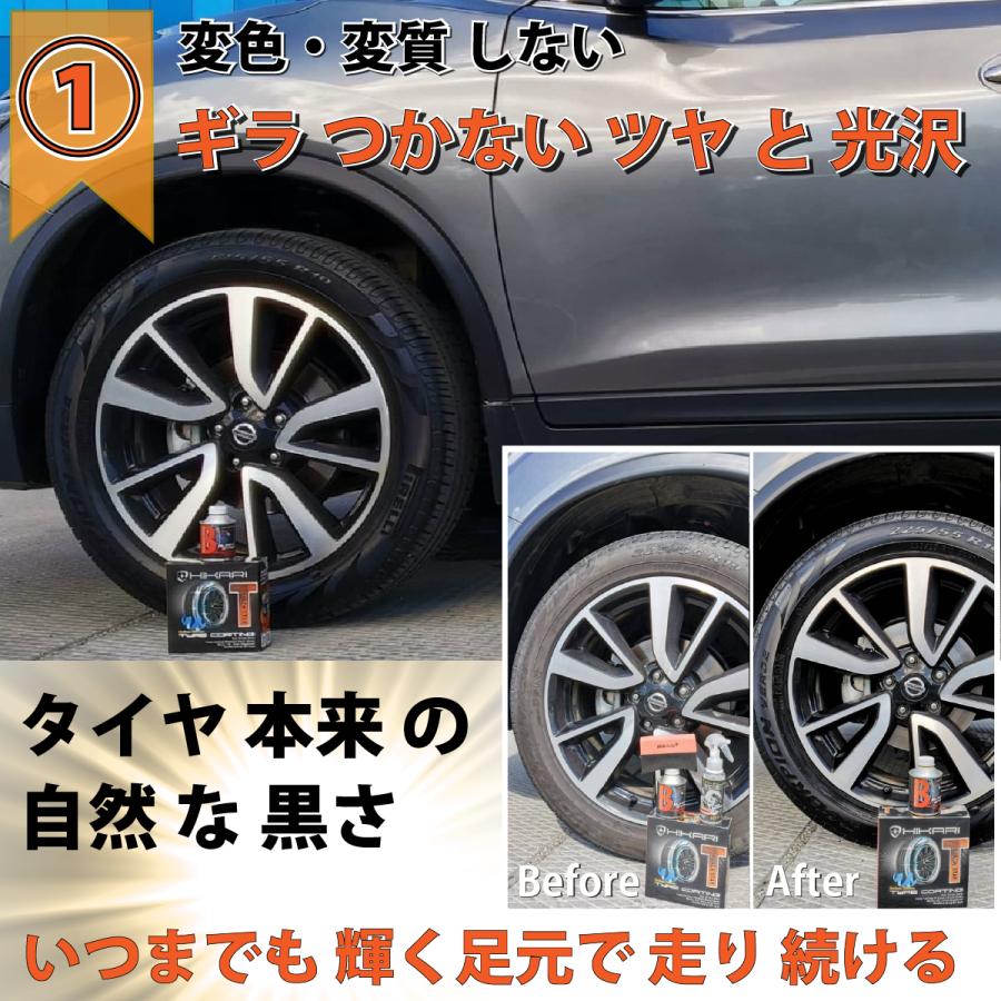 HIKARI ガラスコーティング タイヤ コーティング剤 洗車グッズ