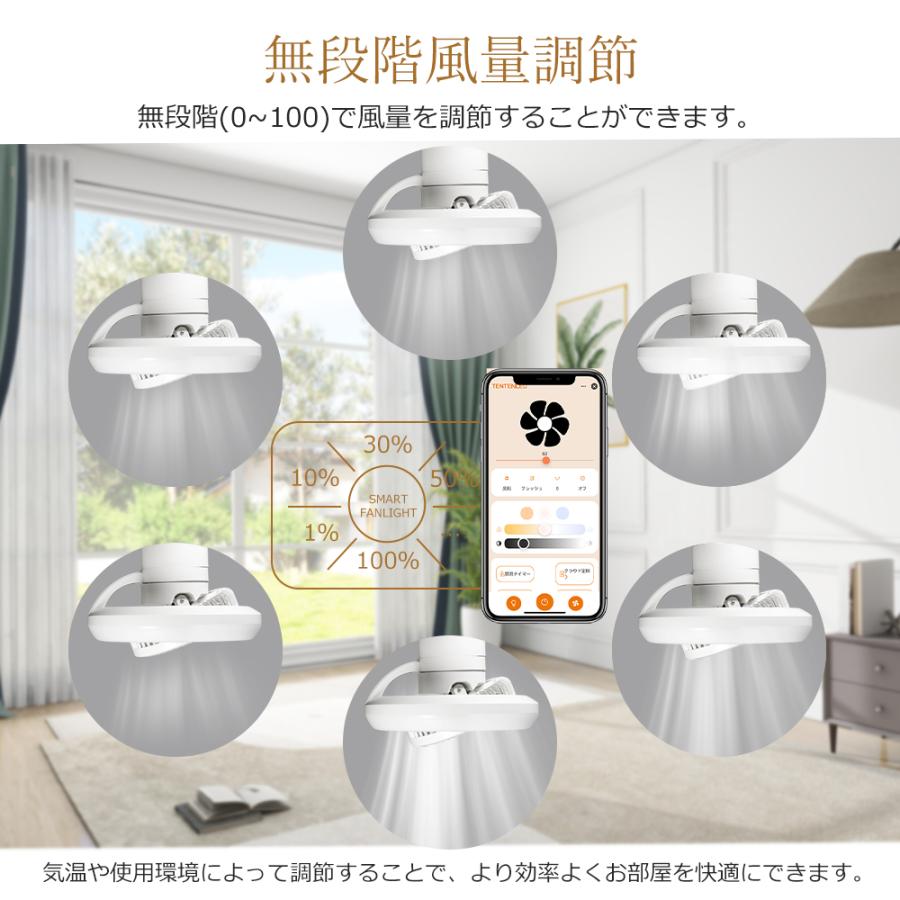 2025最新モデル シーリングファンライト LED リモコン付 調光調色 Wi
