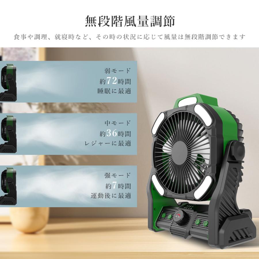 キャンプ 扇風機 充電式 防災 最大150時間連続使用 風量4段階調節 キャンプ 扇風機 充電式 防災 最大150時間連続使用 風量4段階