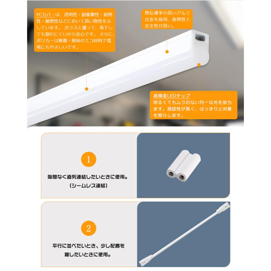 LED蛍光灯 LEDスリムライトバー LEDベースライト キッチンライト 流し