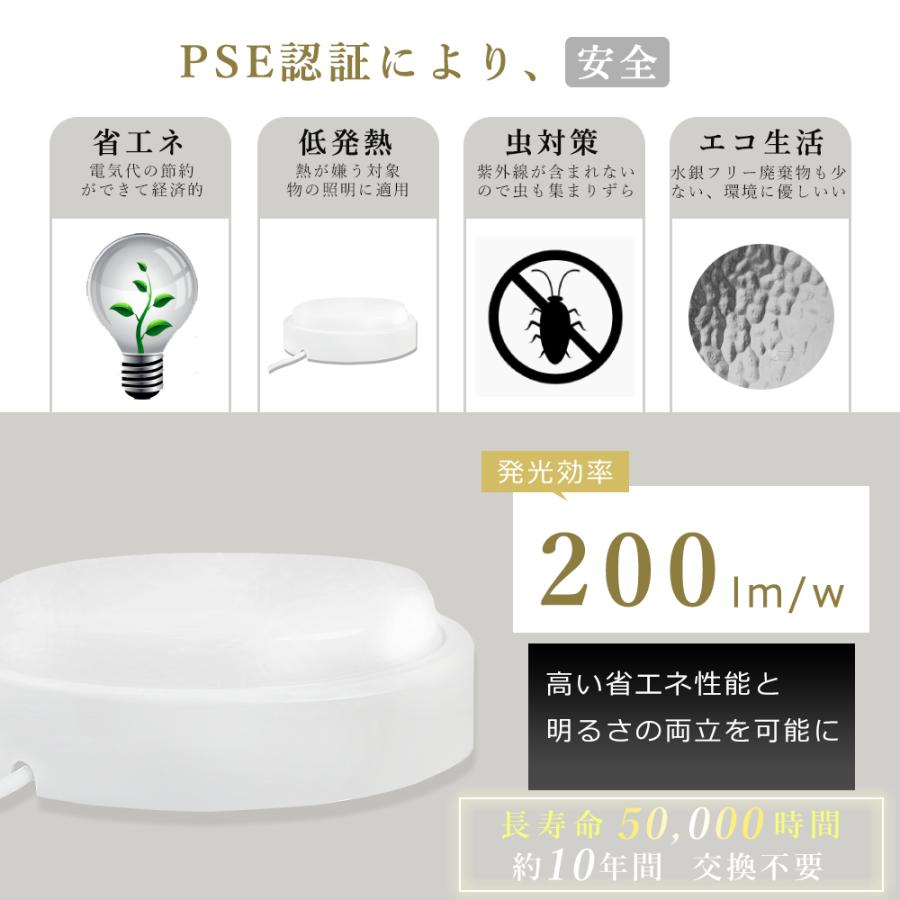 【50個セット】LEDシーリングライト 10W 2000LM シーリングライト LED 4畳 6畳 防水型 電球色 白色 昼白色 昼光色 工事必要 LED照明 天井照明 リビング 玄関の画像