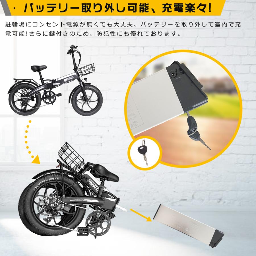 FLYFISH 電動アシスト自転車 電動自転車 20インチ 型式認定獲得 公道