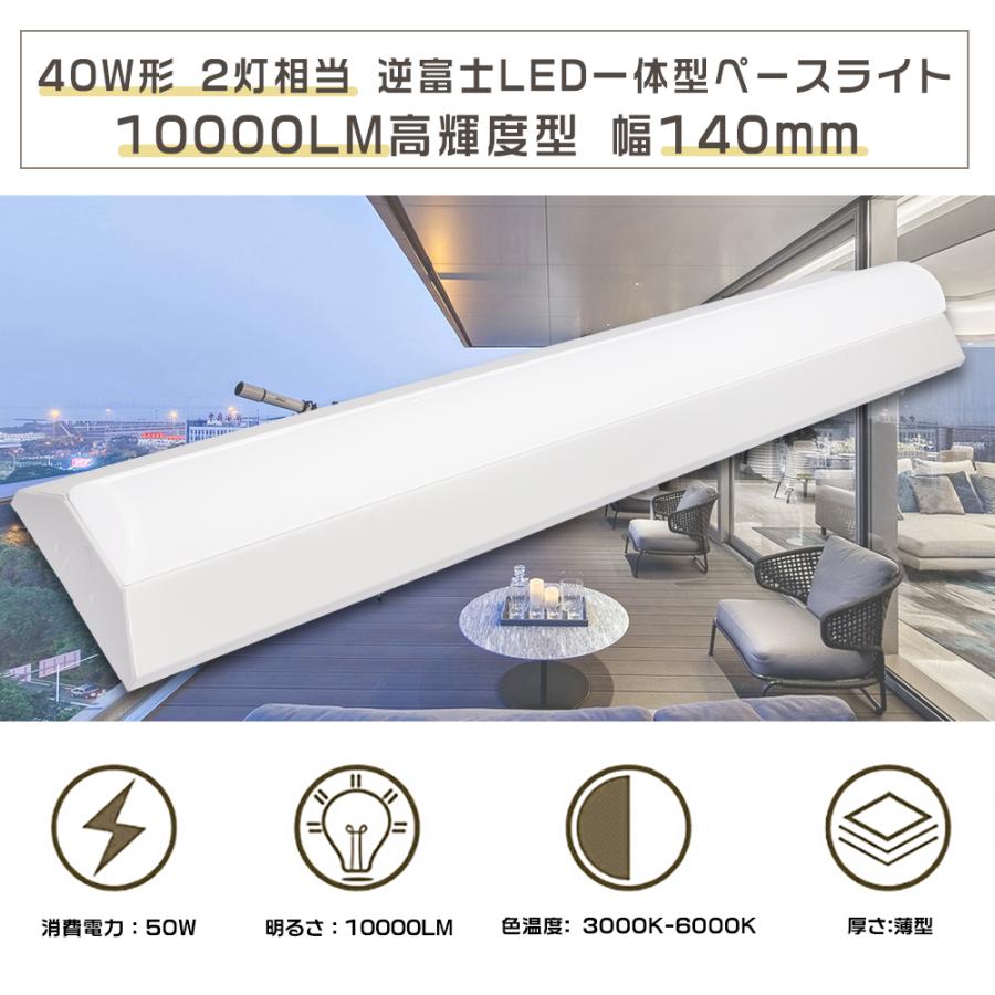 LEDベースライト 40W型 2灯相当 LED蛍光灯 器具一体型 40W 昼 LEDベースライト 40W型 2灯相当 LED蛍光灯 器具一体型 40W 昼
