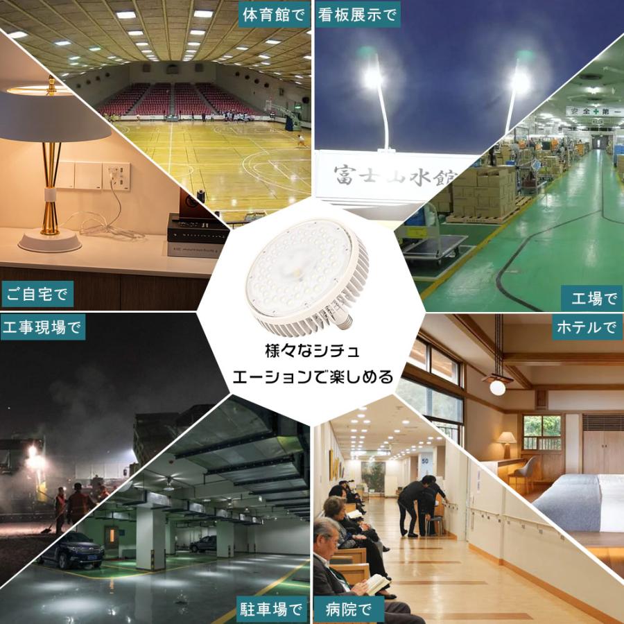 10個セット LEDバラストレス水銀灯 E39口金 150W 1500W水銀灯相当 LEDビーム電球 E39 ビーム型LED電球 水銀灯交換用 ハロゲン電球 天井照明 看板照明 倉庫照明_14