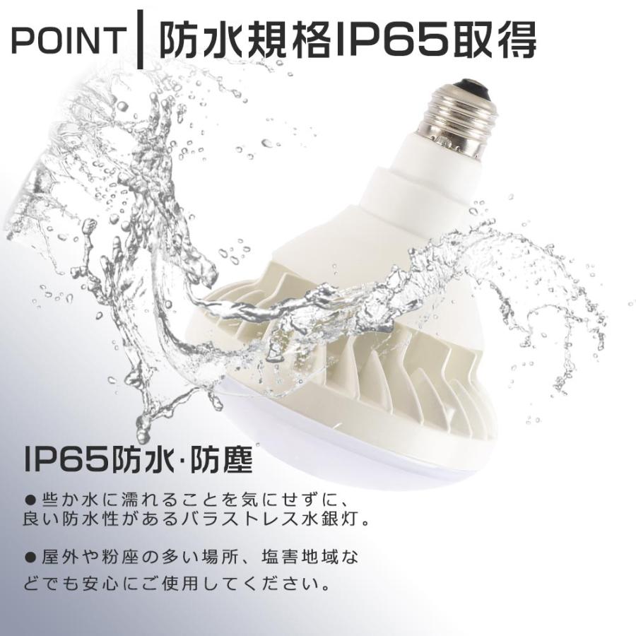 4個セット LEDバラストレス水銀灯 250W水銀灯相当 PAR38 25W LEDビーム