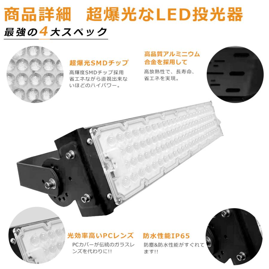LED 作業灯 LED投光器 300W 3000W相当 超爆光60000LM IP65 防水 防塵 