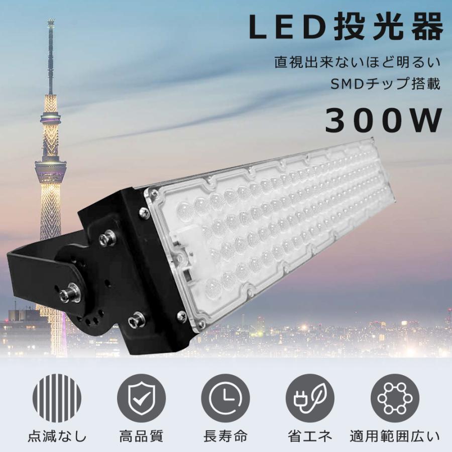 LED投光器 300W 3000w相当 60000LM 超爆光 長寿命 省エネ IP65防水防塵