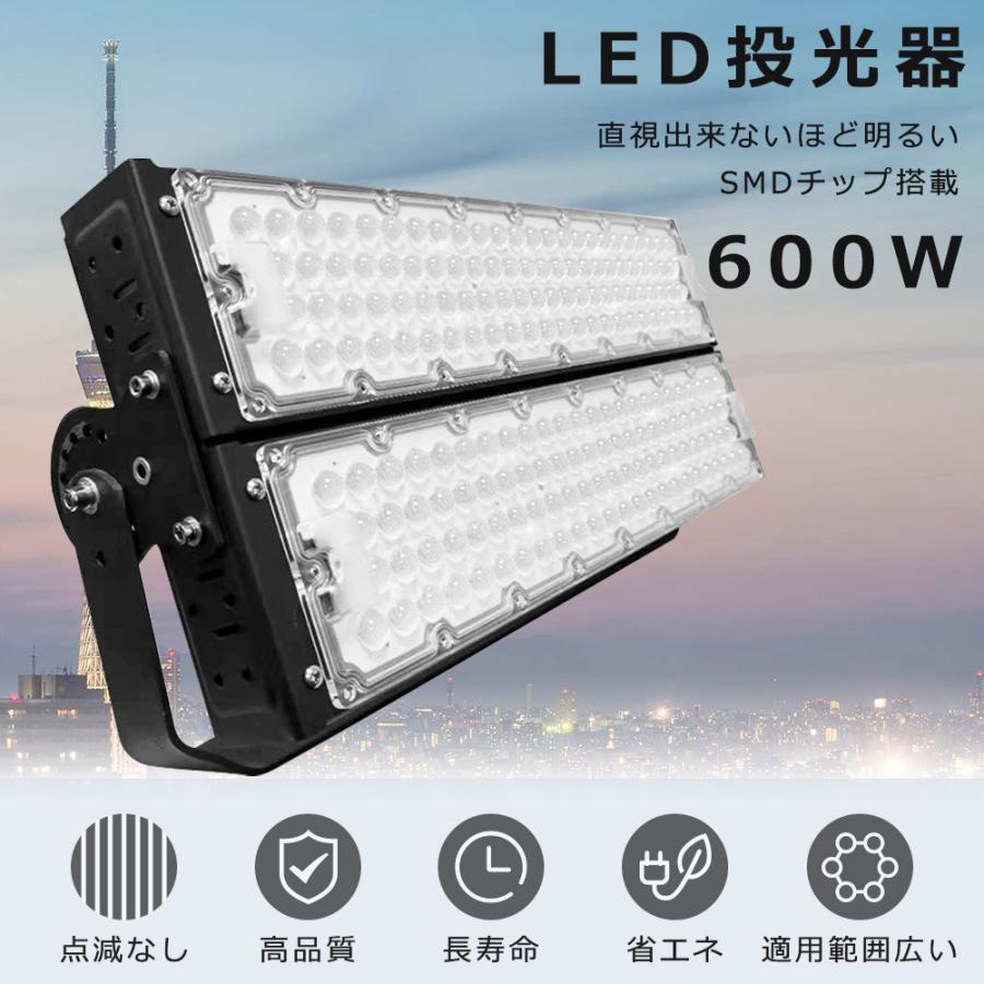 LED投光器　ご成約 LED投光器 600W 6000w相当 120000LM 超爆光 長寿命 省エネ IP65防水