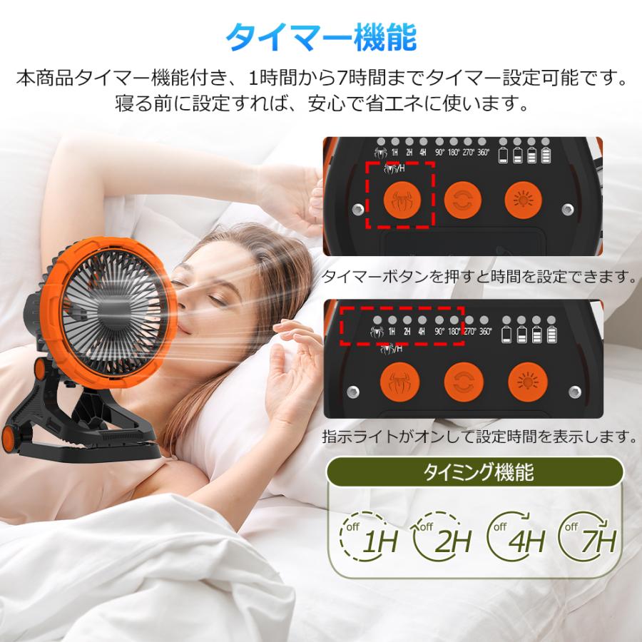 扇風機 クリップ サーキュレーター dc 静音 首振り dcモーター 3D 静か