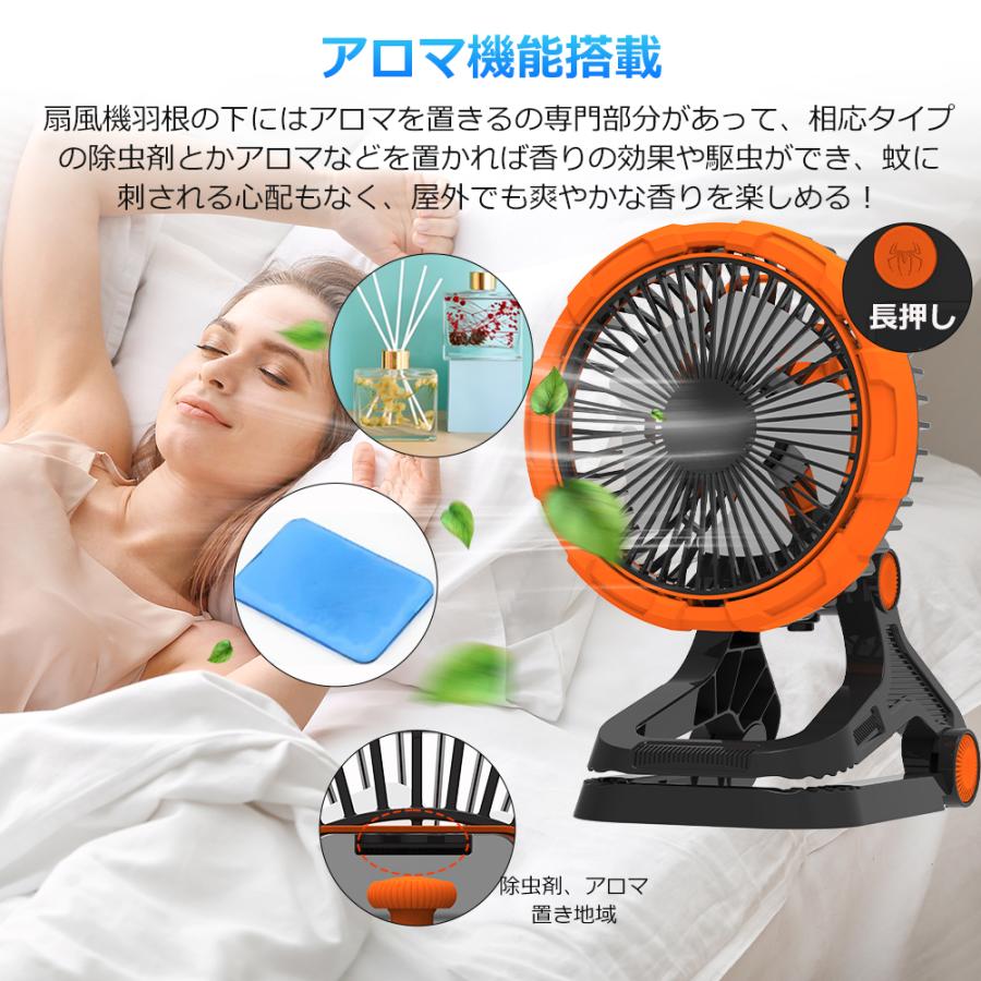 2台セット 扇風機 卓上 クリップ 吊り下げ アウトドア キャンプ