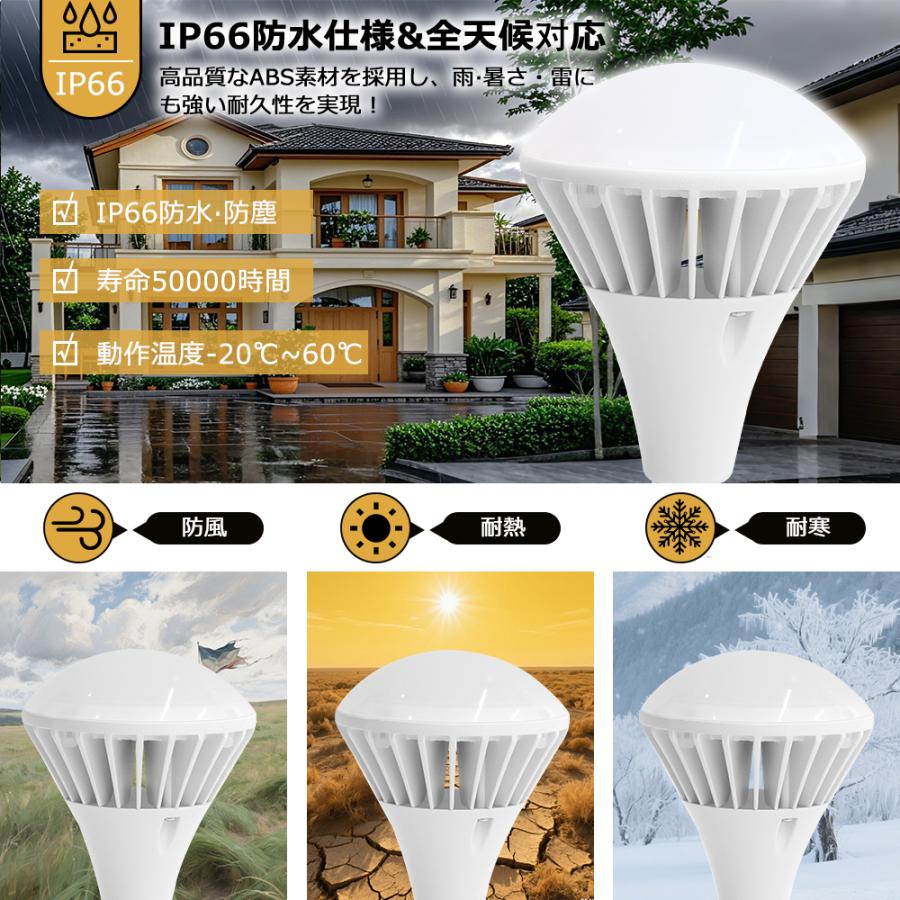 LEDバラストレス水銀灯 35W 7000LM LED電球 E26 白色4000K ビーム電球