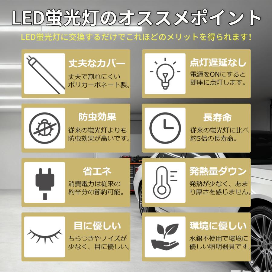 LED蛍光灯 工事不要 直管 器具一体型 T5 コンセント式 スイッチ付き