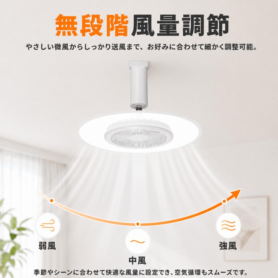 シーリングファン シーリングファンライト LED 調光調色 リモコン付き