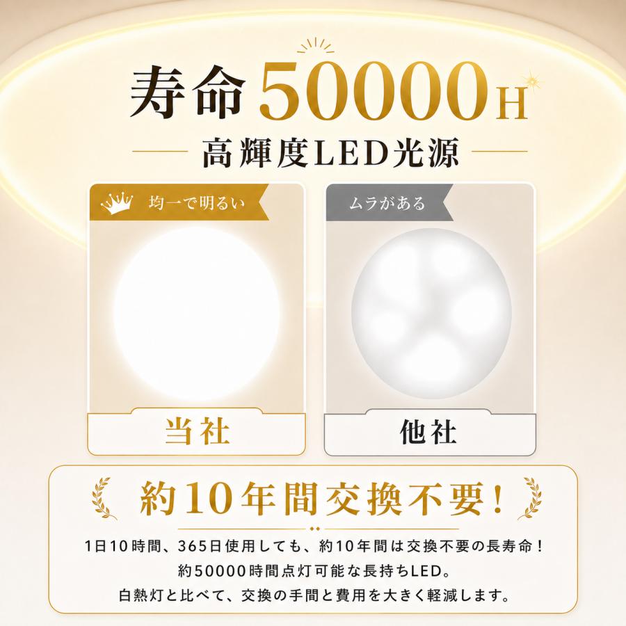 2026モデル】 LEDシーリングファンライト 8畳 10畳 自動首振り DC