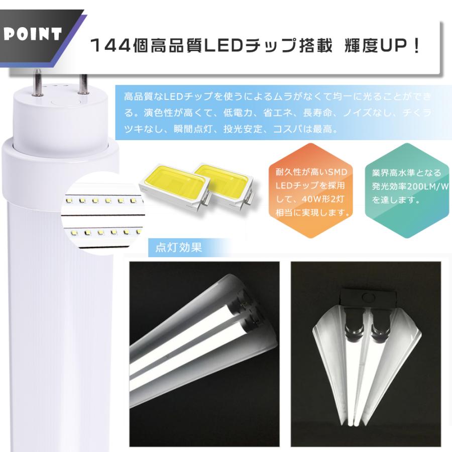 4本セット】LED蛍光灯 40w形 直管 120CM 20w 4000LM 調光調色 グロー式