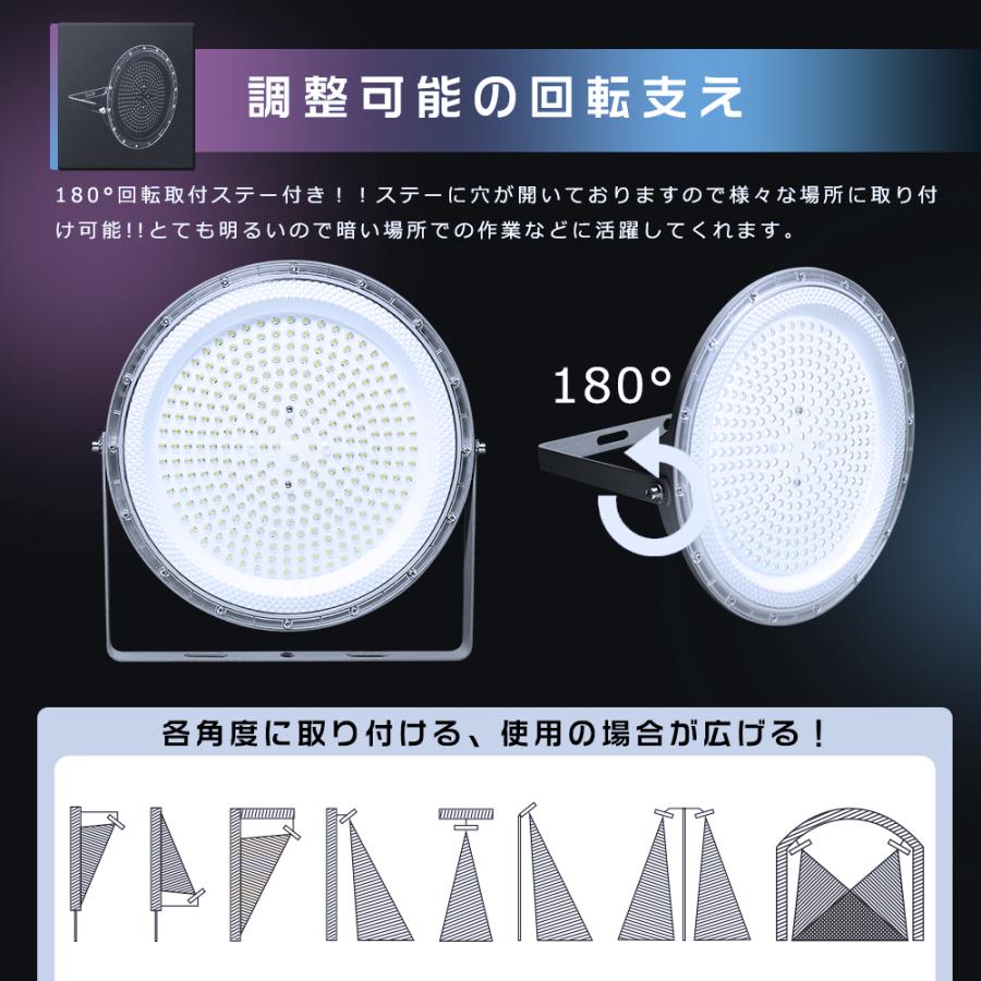 【4点セット】高天井用投光器 ハイベイライト UFO型LED 屋外 防水 4台セット】UFO型LED投光器 100W 水銀灯1000W相当 20000LM LED高