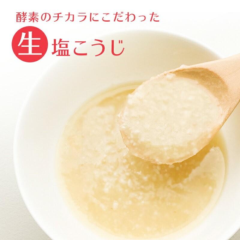 まとめ買い「生塩こうじ 麹の花 580g」x8本セット 国産米 天日塩 非加熱 酵素 プロテアーゼ活性 おうちごはん ひかり味噌 福袋 爆買 | ひかり味噌 | 01