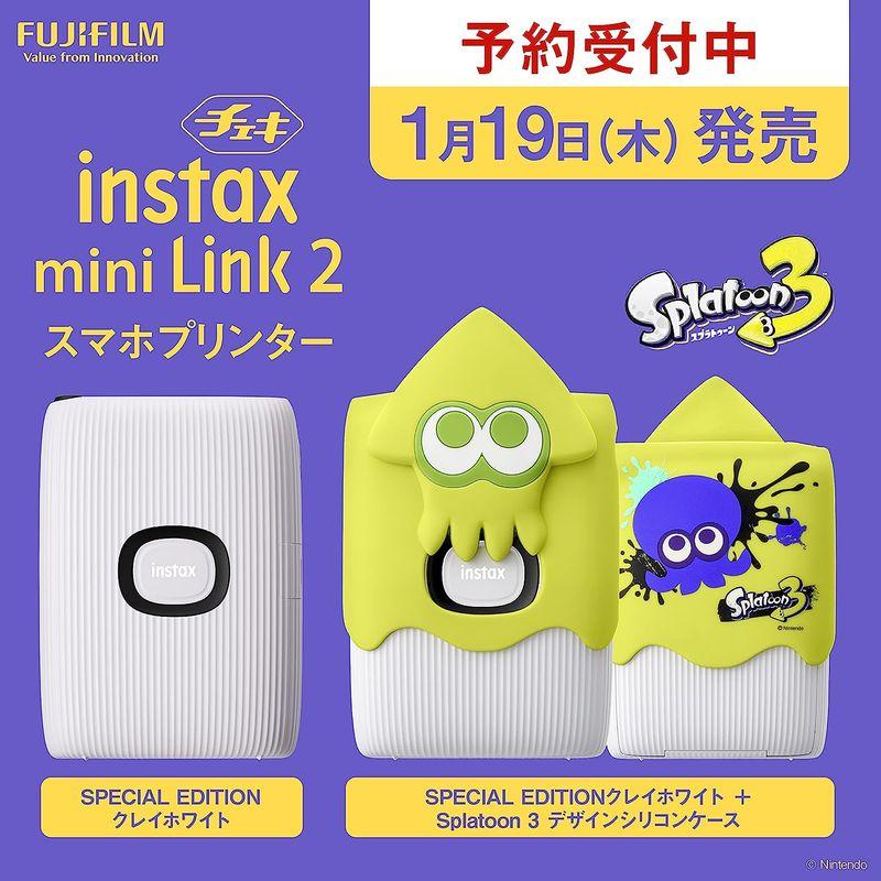 富士フイルム FUJIFILM チェキ スマホプリンター instax mini Link2 ホワイト(Nintendo Switchデザイ