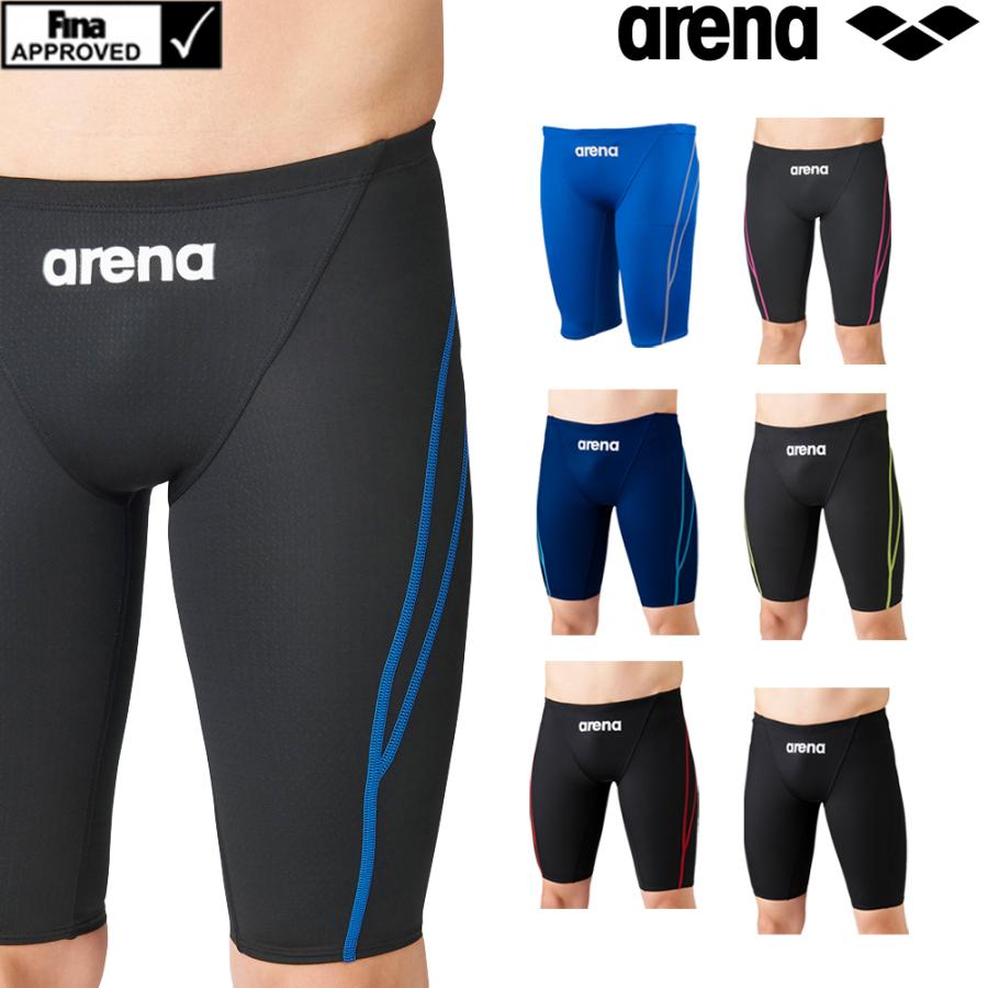 アリーナ arena FINA承認 競泳水着 スパッツ メンズ ハーフスパッツ ARN-1022M-BKBU 通販 
