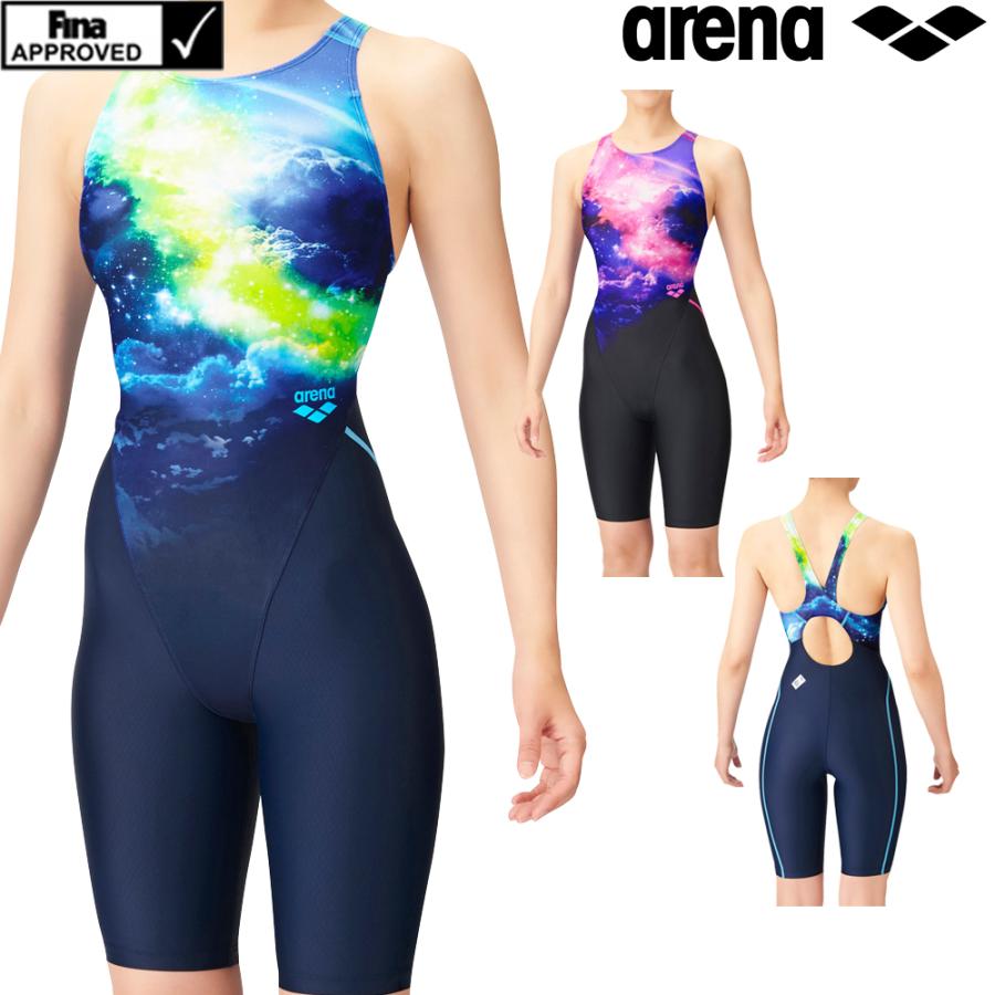 【本物保証】 アリーナ ARN-2072W 2022年春夏モデル SKIN UROKO セイフリーバックスパッツ(着やストラップ) fina承認 レディース 競泳水着 ARENA 女性用