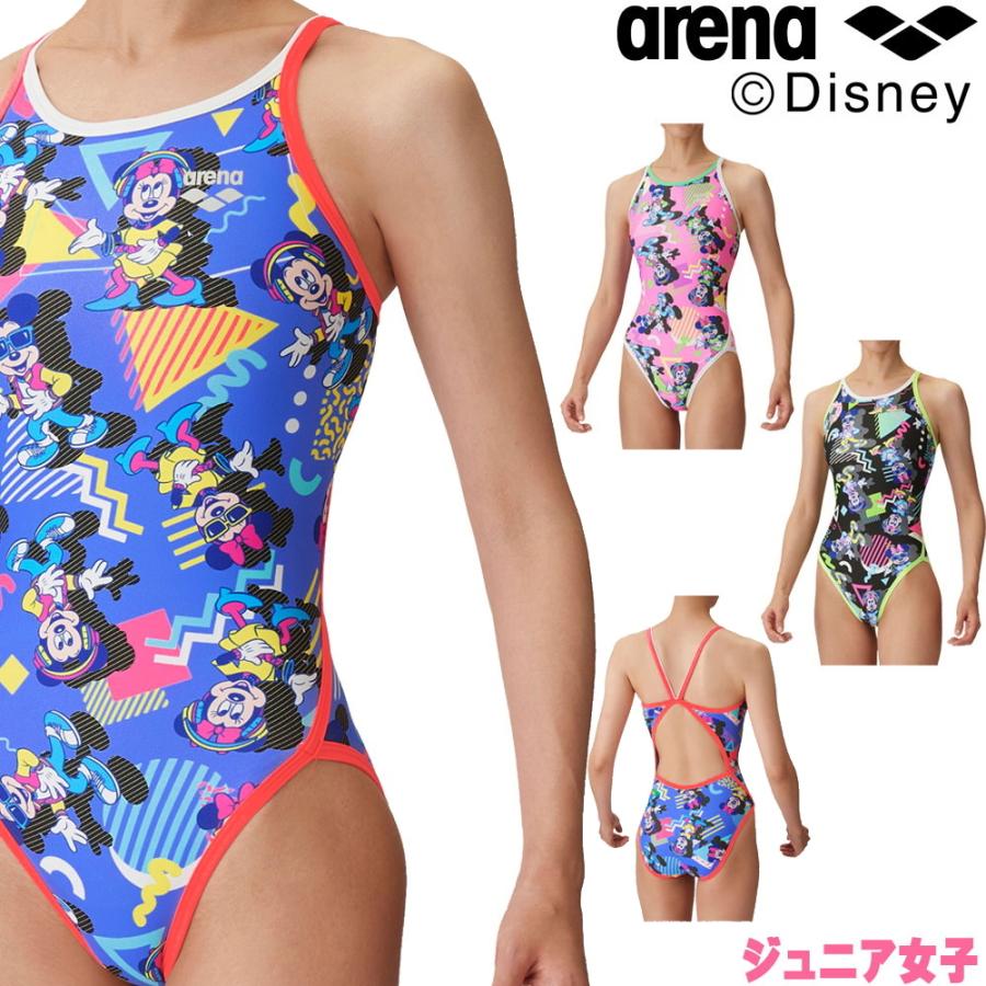 競泳水着 ジュニア女子 練習用 アリーナ arena ワンピース ディズニー 