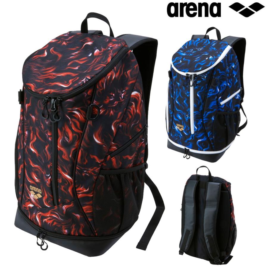 アリーナ ARENA 水泳 バックパック 31L arena INDOMITUS 総柄 リュック スイミングバッグ デイバッグ スポーツバッグ AS5FBPS3U | アリーナ