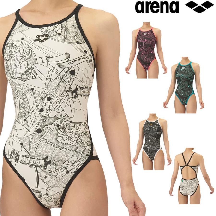 アリーナ arena 練習用水着 タフスーツ レオパード柄 アリーナ 水泳 水着 レディース 競泳 練習用 arena ECOタフ
