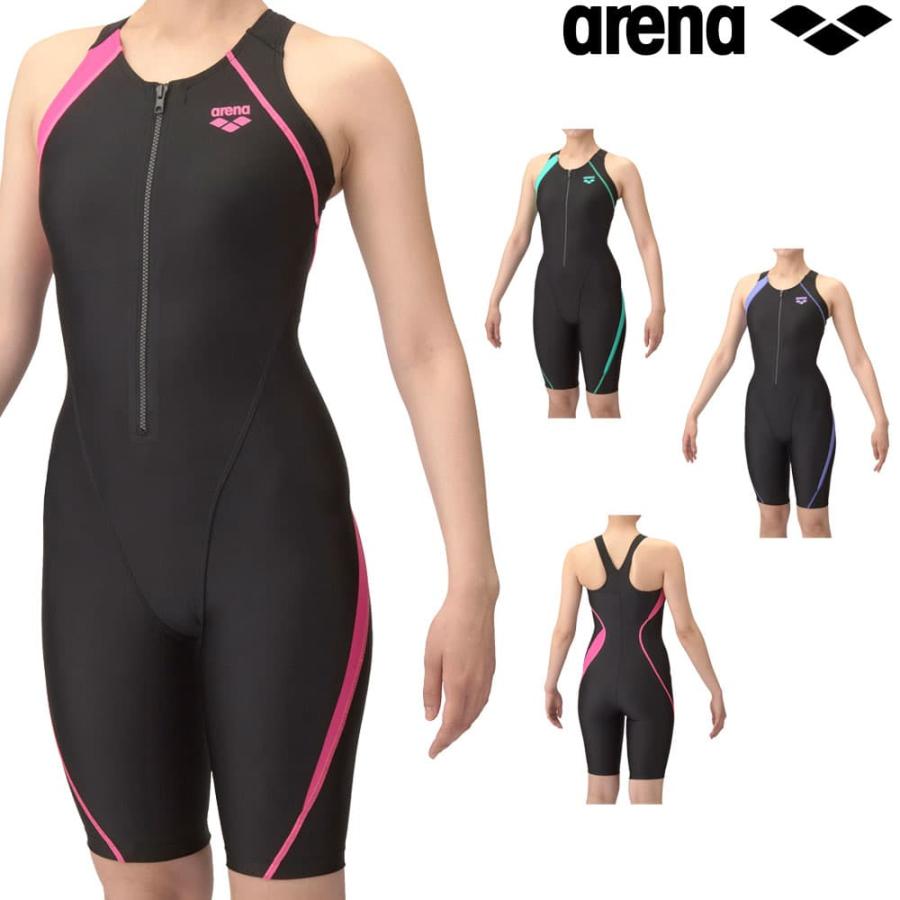 アリーナ ARENA フィットネス水着 レディース スパッツ Yバック ハーフレッグ オールインワン パッド付き AQUA EXA | アリーナ