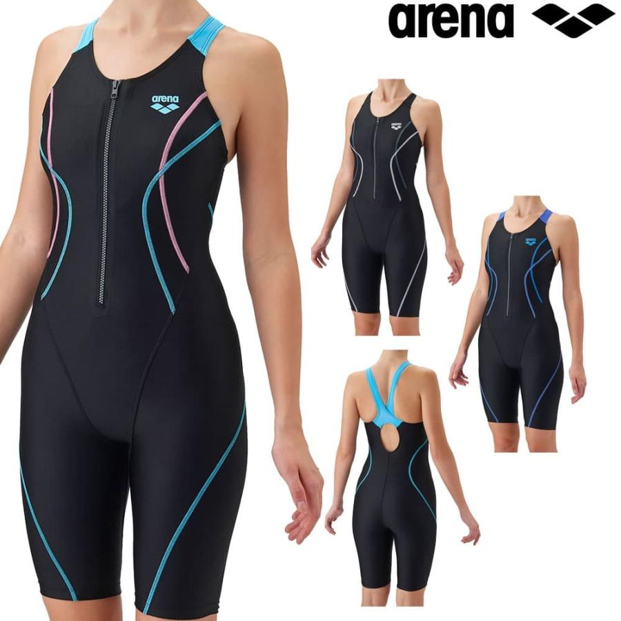 新品タグ付　arena アリーナ フィットネス　ワンピース水着　 M パッド付き アリーナ（arena） フィットネス水着 レディース ワンピーススパッツ