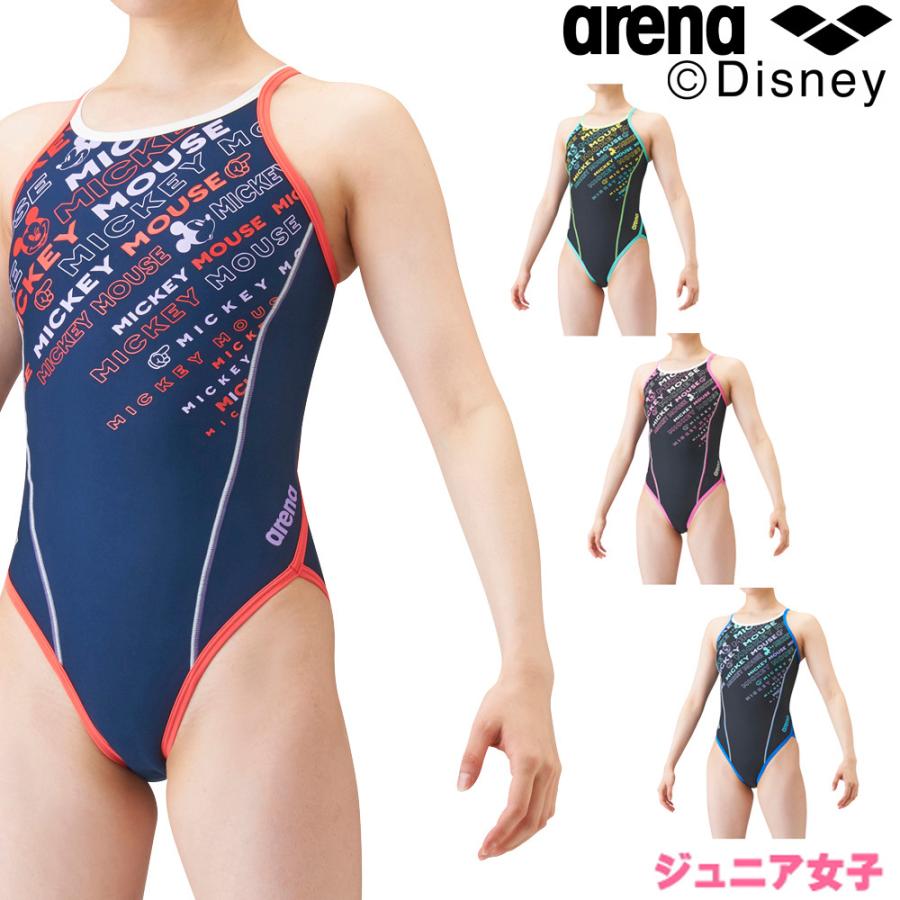アリーナ Arena 競泳水着 ジュニア女子 練習用 スーパーフライバック ディズニー ミッキー タフスーツ タフスキン 競泳練習水着 21年秋冬モデル Dis 1301wj Swimshopヒカリスポーツ 通販 Paypayモール