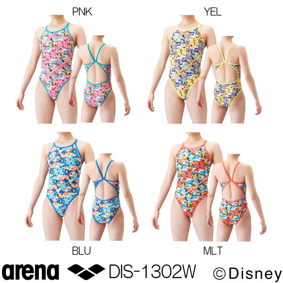 アリーナ Arena 競泳水着 レディース 練習用 スーパーフライバック ディズニー ミッキー タフスーツ タフスキンd 競泳練習水着 21年秋冬モデル Dis 1302w Swimshopヒカリスポーツ 通販 Paypayモール