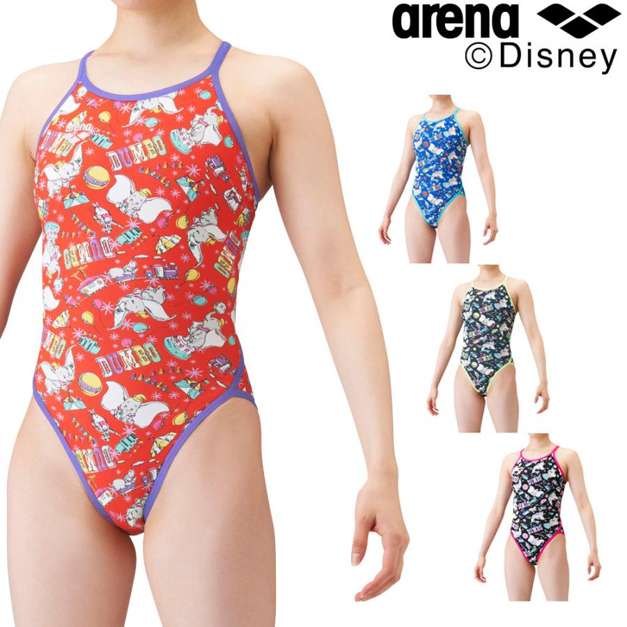 アリーナ Arena 競泳水着 レディース 練習用 スーパーフライバック ディズニー ダンボ タフスーツ タフスキンd 競泳練習水着 21年秋冬モデル Dis 1304w Swimshopヒカリスポーツ 通販 Paypayモール