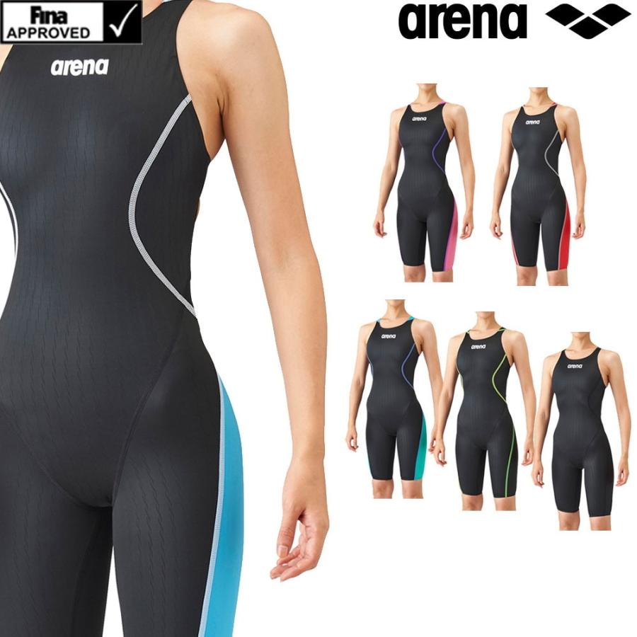 アリーナ 開催中 ARENA 競泳水着 レディース fina承認 2021年秋冬先行モデル セール商品 FAR-1524W X-PYTHON2 クロスバック ハーフスパッツ
