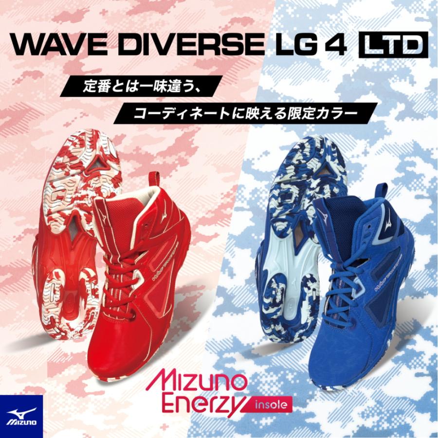 ミズノ MIZUNO フィットネスシューズ ウエーブダイバース LG 4 Ltd WAVE DIVERSE LG4 LTD 2E相当 限定カラー 靴 ユニセックス K1GF2275｜hikarisp｜06