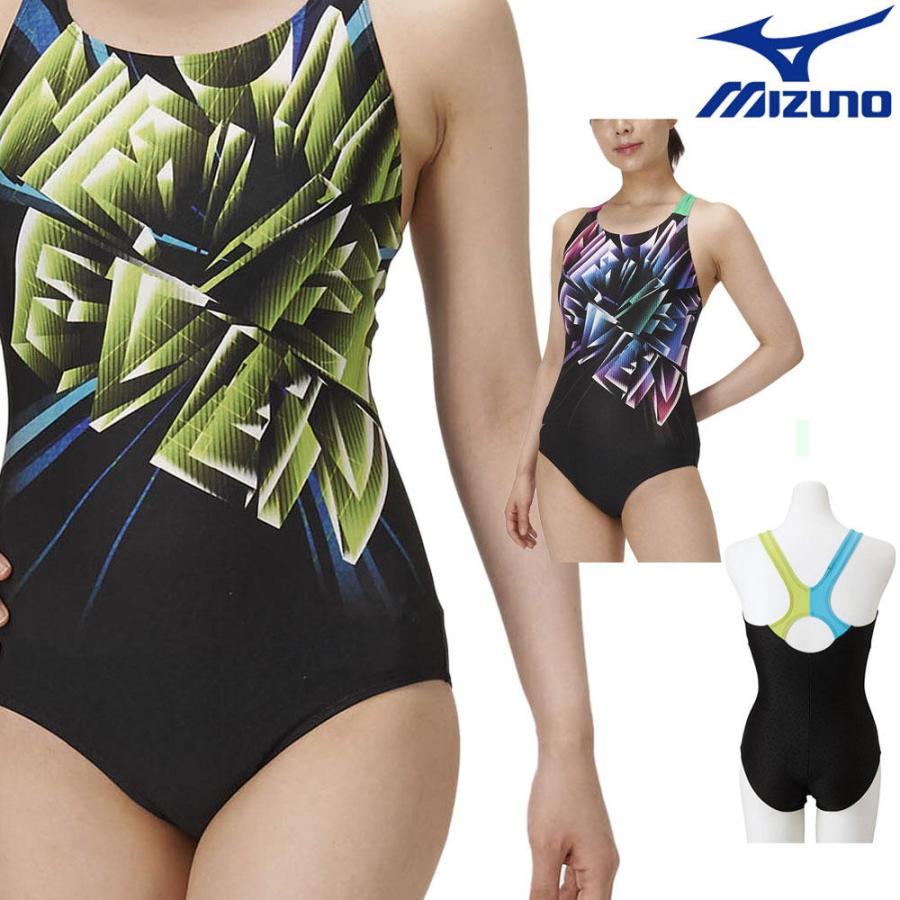 ミズノ Mizuno フィットネス水着 レディース ワンピース ピースバック パッド付き Stroke One 22年春夏モデル N2ja2304 最新発見