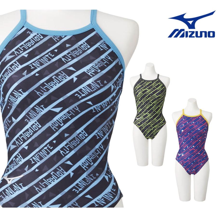 ミズノ MIZUNO 競泳水着 保証 レディース 練習用 ミディアムカット 競泳練習水着 正規激安 N2MA0767 U-Fit 2020年秋冬モデル SUITS EXER
