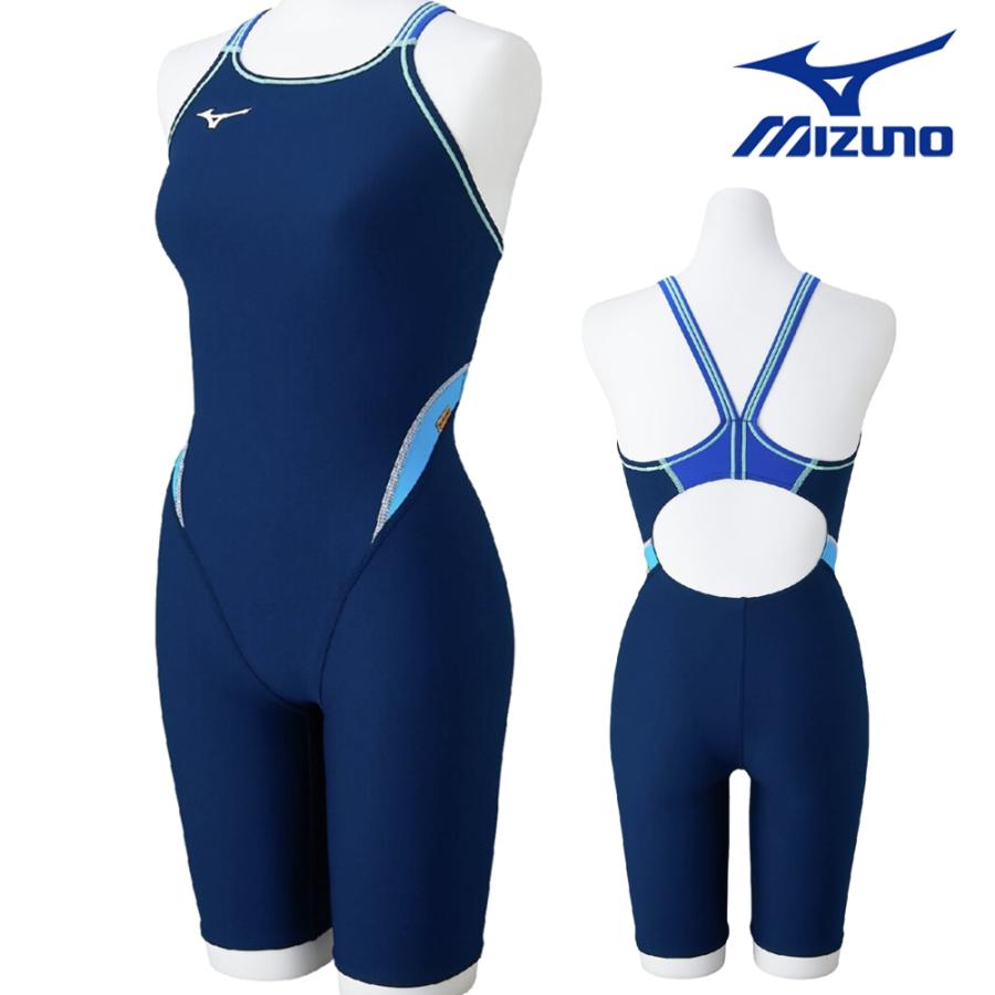 ミズノ MIZUNO 競泳水着 練習用水着 レディース エクサースーツ ハーフスーツ オールインワン EXER SUITS U-Fit 競泳練習水着 2025年春夏モデル N2MGC263 | EXER SUITS
