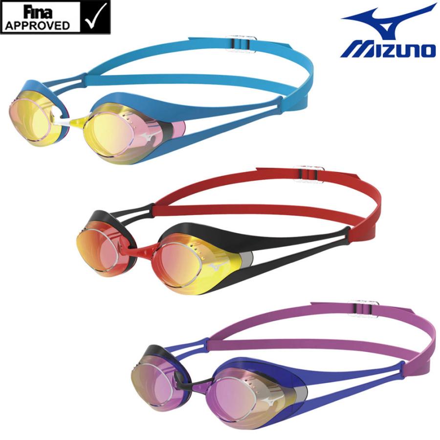 スイミング レーシング 限定ゴーグル 水泳 競泳 Mizuno ミズノ ノンクッション Gx Sonic Eye ミラータイプ Fina