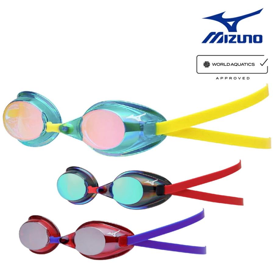 MIZUNO（ミズノ） 水泳 限定ゴーグル ミラーレンズ ノンクッション