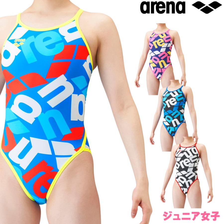 アリーナ Arena 競泳水着 ジュニア女子 練習用 スーパーフライバック タフスーツ タフスキンd 競泳練習水着 21年秋冬モデル Sar 1115wj
