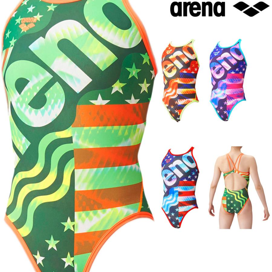 アリーナ Arena 競泳水着 レディース 練習用 スーパーフライバックダブル タフスーツ タフスキンep 競泳練習