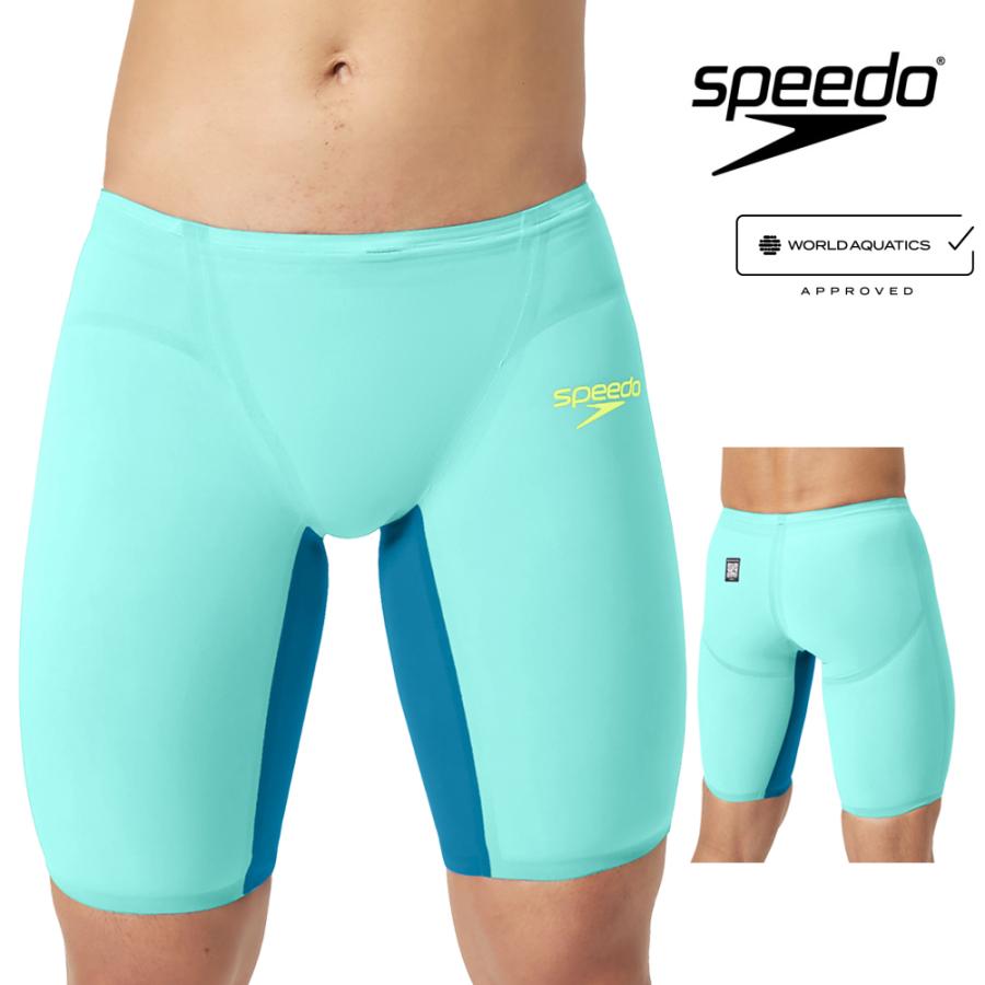 【新品】speedo スポーツ用水着 アクアブルー　サイズO 新品】speedo スポーツ用水着 アクアブルー サイズO